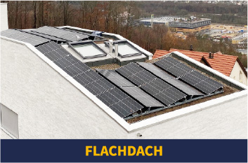 Flachdach Photovoltaik bei RA PHOTOVOLTAIK